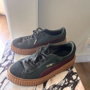 Puma x Fenty Suede Green Creepers
